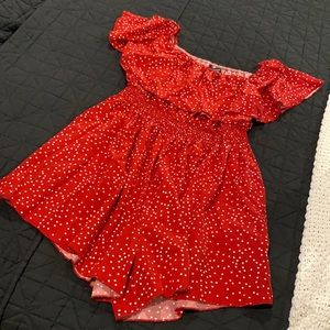 Red Polka Dot Romper